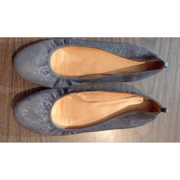 Ballet Gray Flat Style & Co Faux Snakeskin Slipper Faux Vinniee Slip On Size 10 - Picture 12 of 12